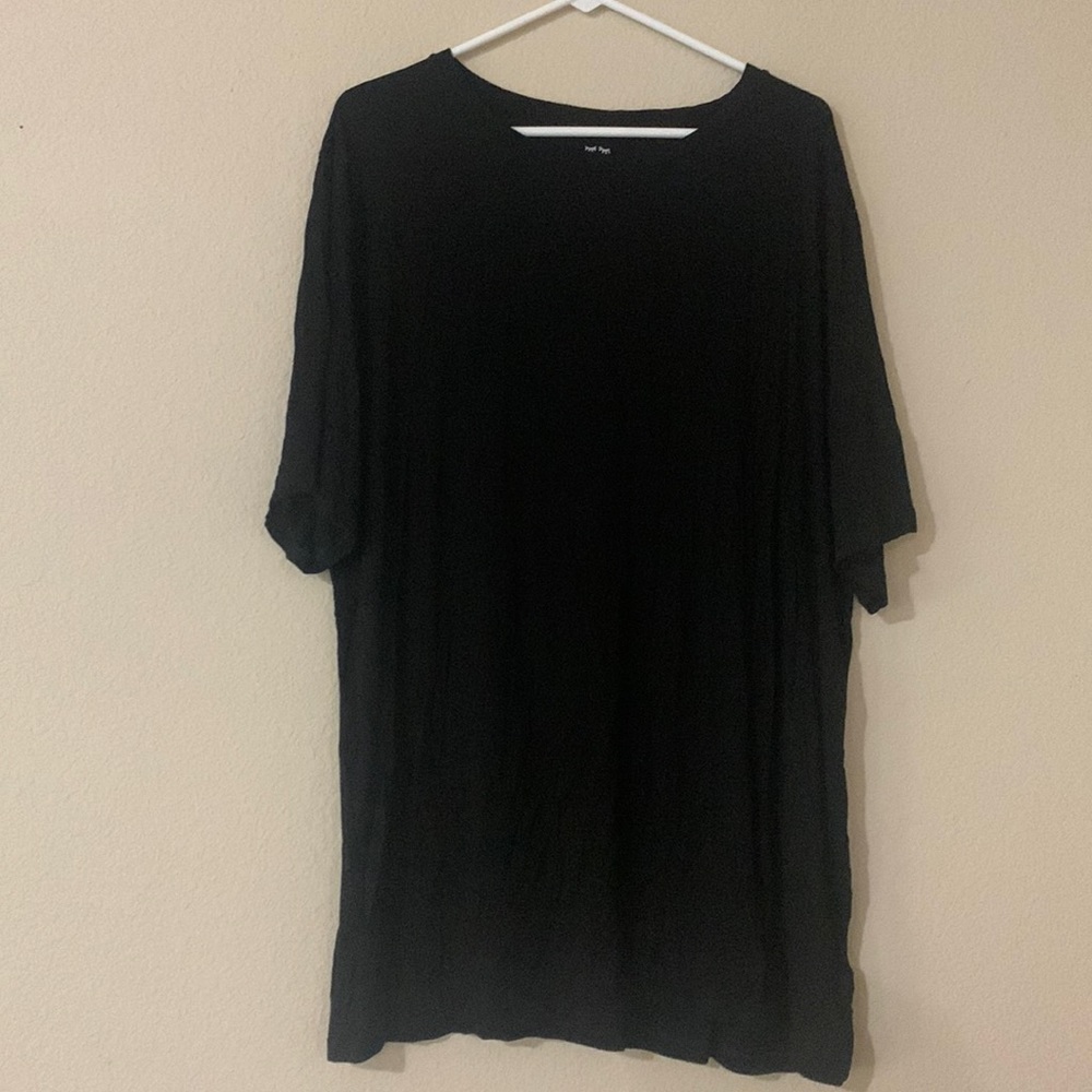 Little Sleepies 3XL Men’s S/S Bamboo Sleep Shirt in Black